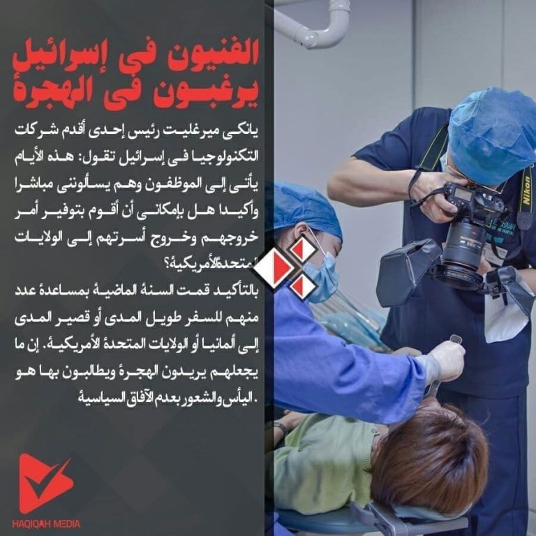 الفنیون فی إسرائیل یرغبون فی الهجرهٔ