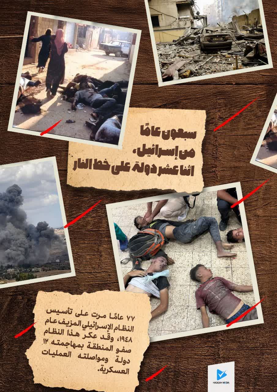 سبعون عامًا من الجرائم الإسرائيلية