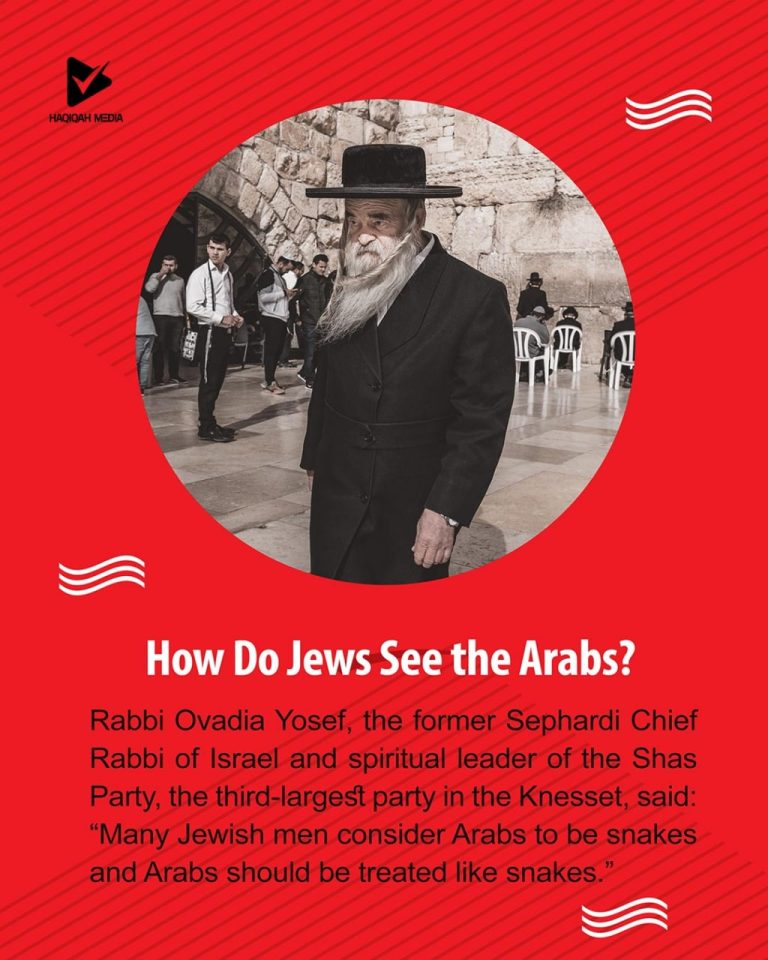 How Do Jews See the Arabs?