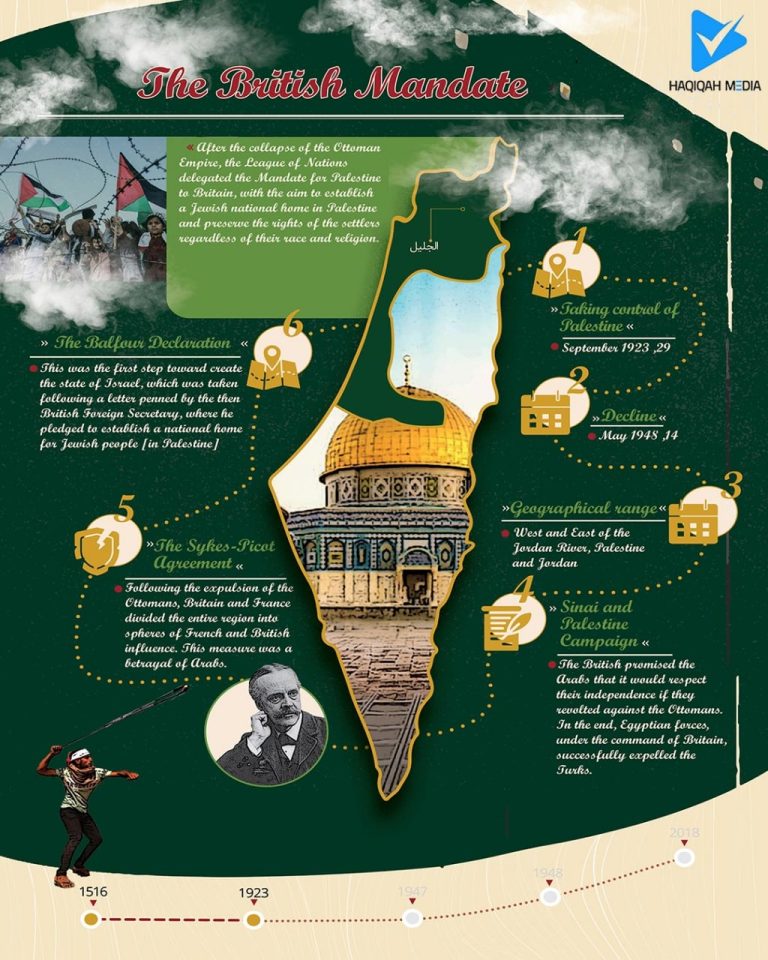 Palestine History and Geography Infographic