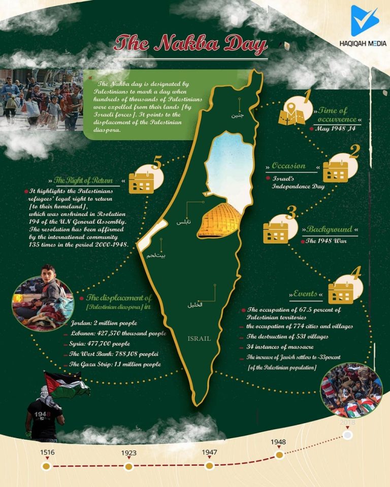 Palestine History and Geography Infographic