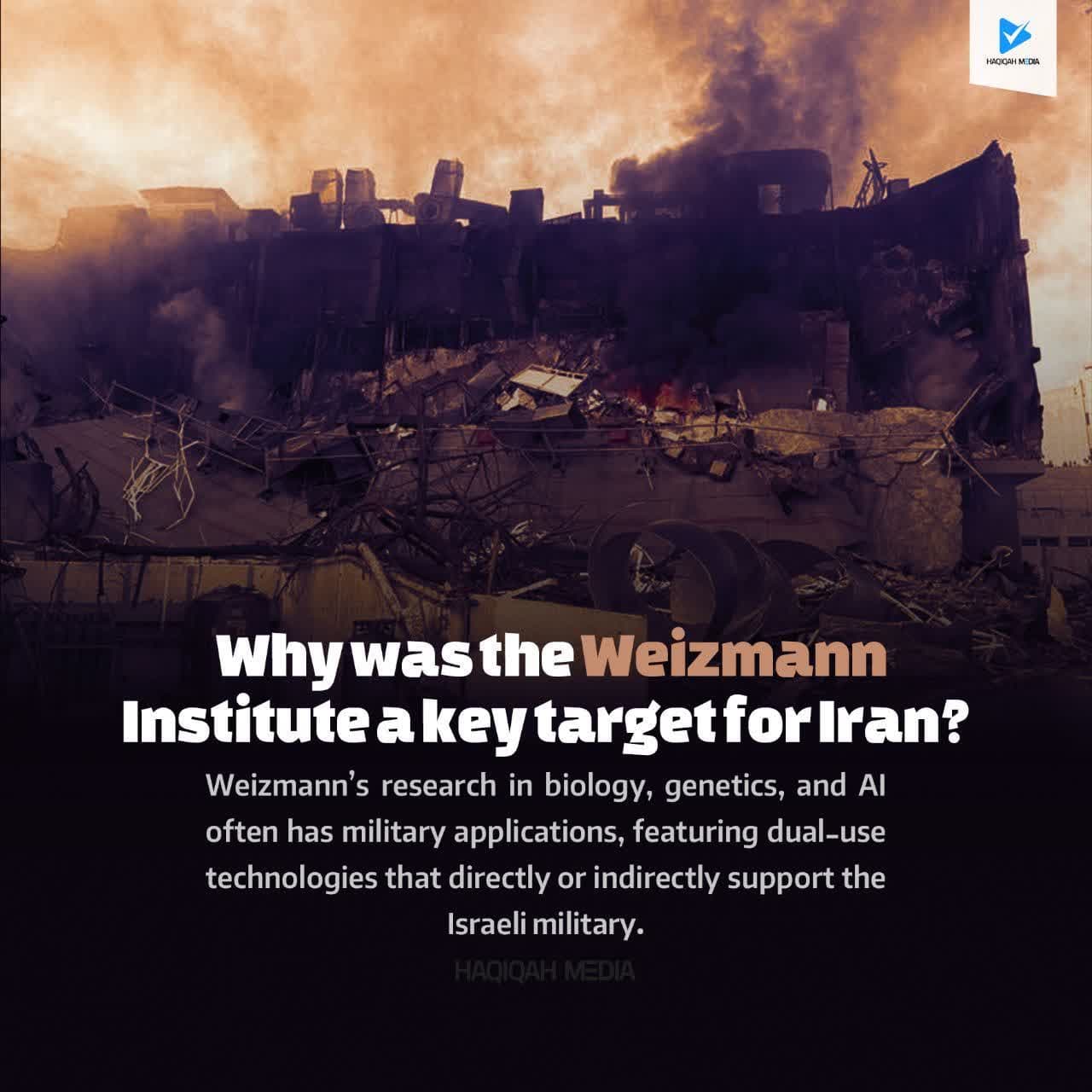 Why was the Weizmann lnstitute a key target for lran?