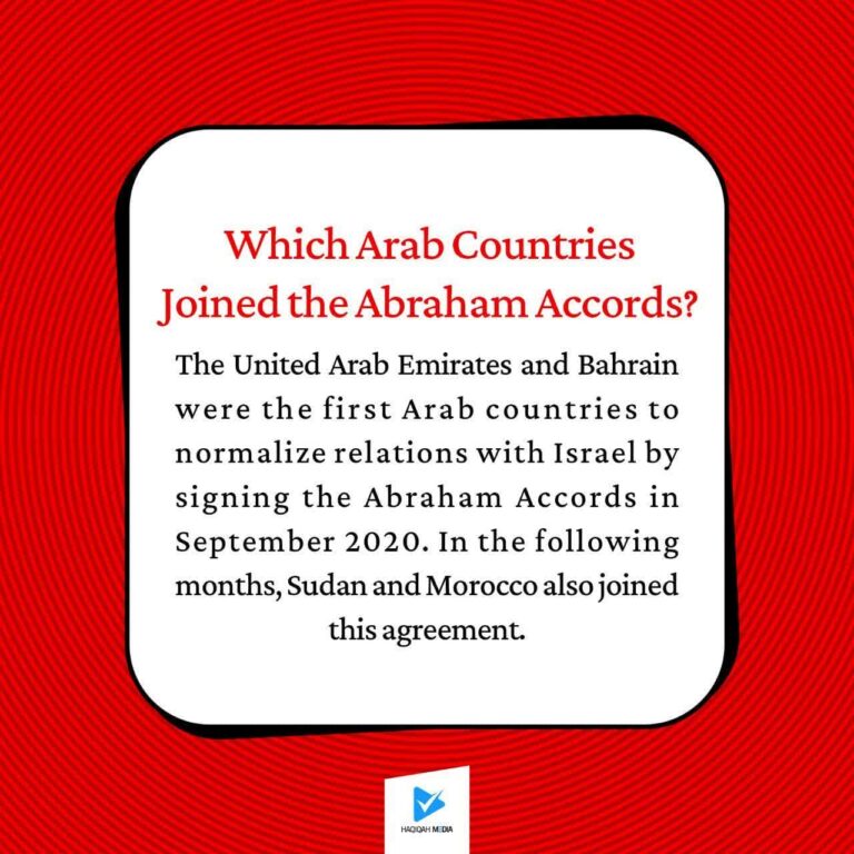 Which Arab Countries Joined the Abraham Accords?