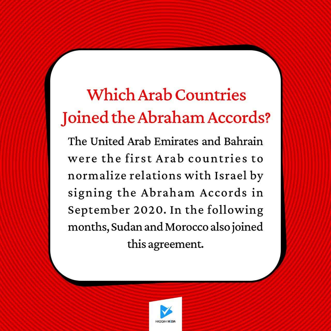 Which Arab Countries Joined the Abraham Accords?
