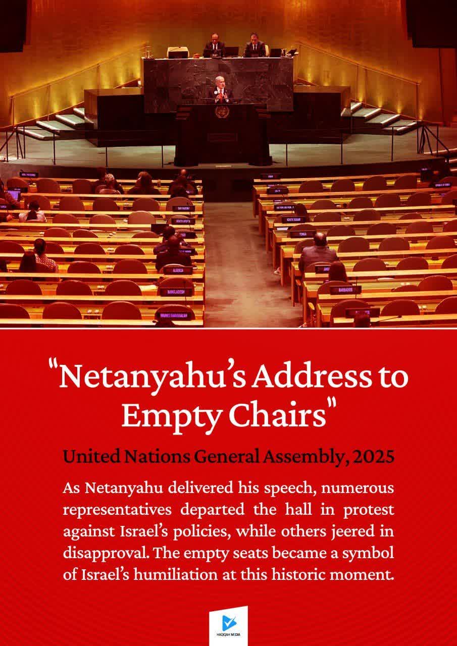 "Netanyahu's Address to Empty Chairs"