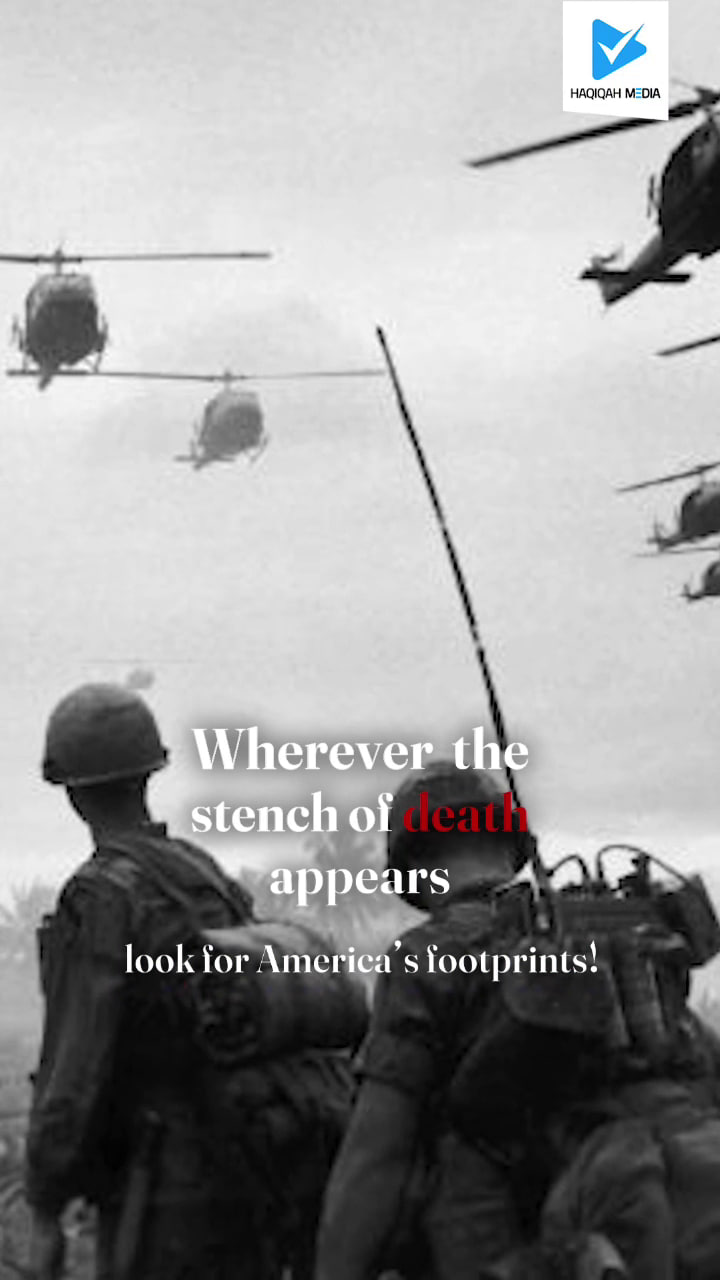Wherever the stench of death appears look for America's footprints!