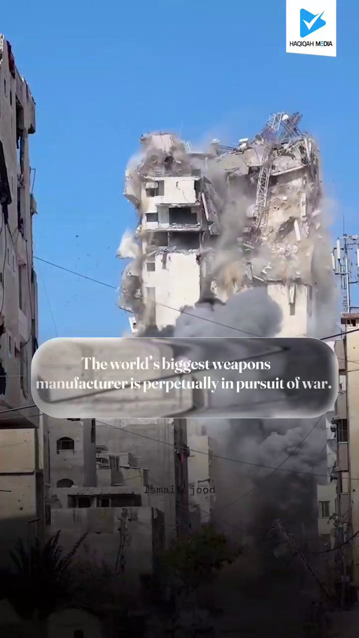 The world's biggest weapons manufacturer is perpetually in pursuit of war.