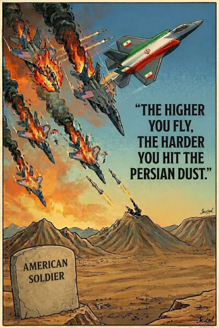 THE HIGHER YOU FLY, THE HARDER YOU HIT THE PERSIAN DUST.