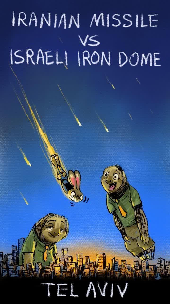 IRANIAN MISSILE VS ISRAELI IRON DOME