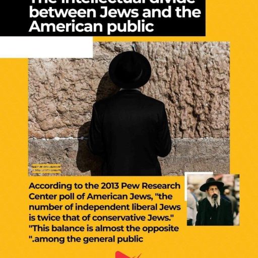 The intellectual divide between Jews and the American public