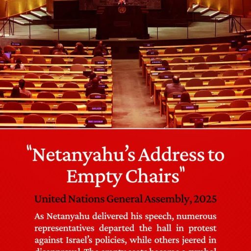 "Netanyahu's Address to Empty Chairs"