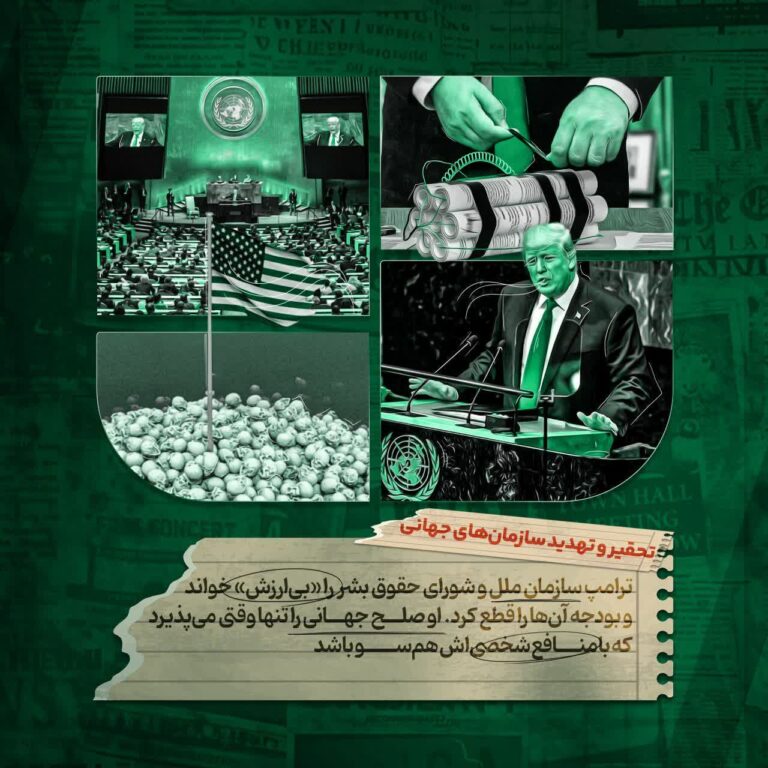 تحقیر و تهدید سازمان های جهانی