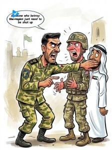 اخطار سپاه پاسداران ایران کسی که به منطقه خیانت می‌کند، فقط باید خفه شود