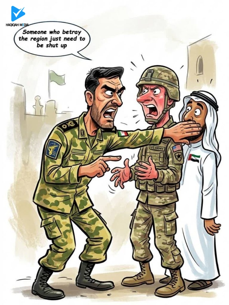 اخطار سپاه پاسداران ایران کسی که به منطقه خیانت می‌کند، فقط باید خفه شود