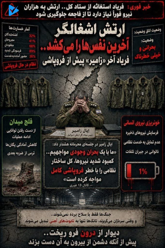 ارتش اشغالگر آخرین نفس ها را می کشد.... فریاد آخر زامیر پیش از فروپاشی