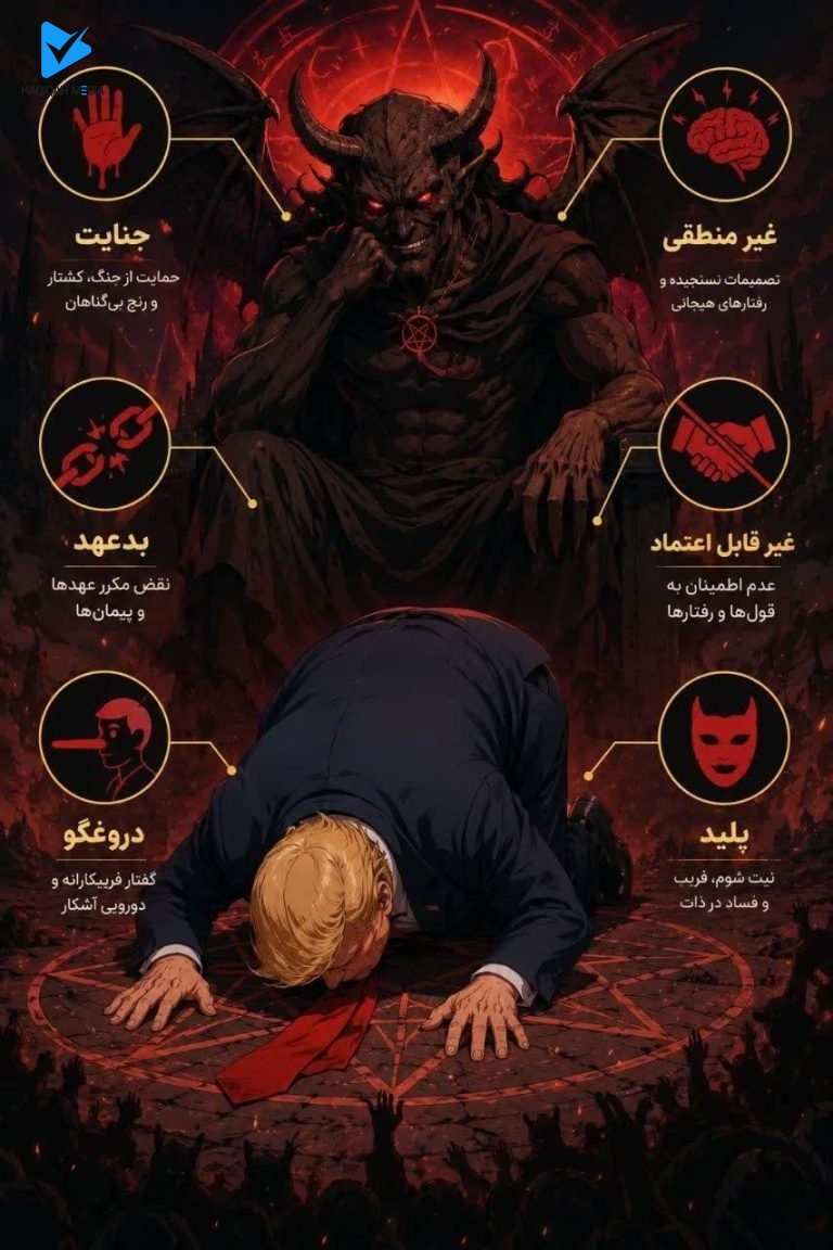 شیطان بزرگ بدون نقاب