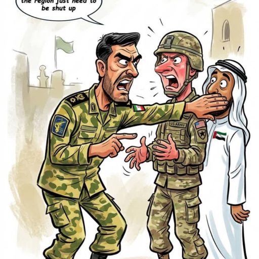 اخطار سپاه پاسداران ایران کسی که به منطقه خیانت می‌کند، فقط باید خفه شود