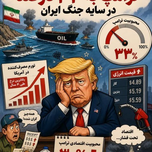 کاهش محبوبیت ترامپ به 33 درصد در سایه جنگ