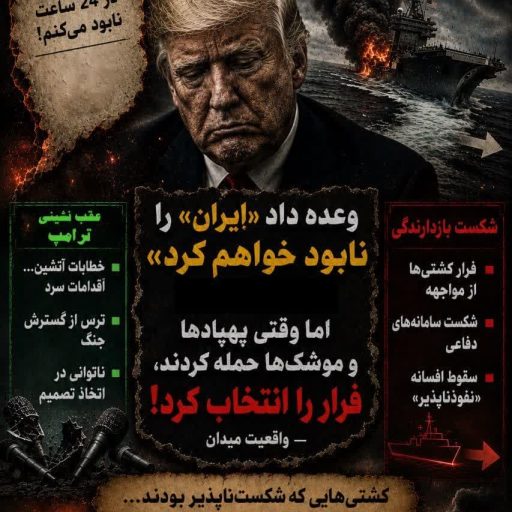 تهدیدهای کاغذی... ترامپ در وعده‌هایش غرق می‌شود.