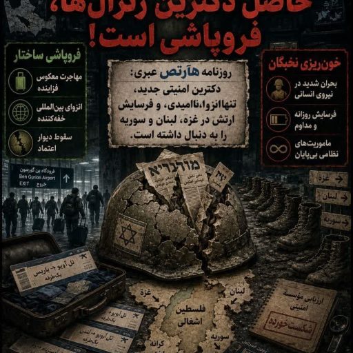 حاصل دکترین ژنرال ها، فروپاشی است!