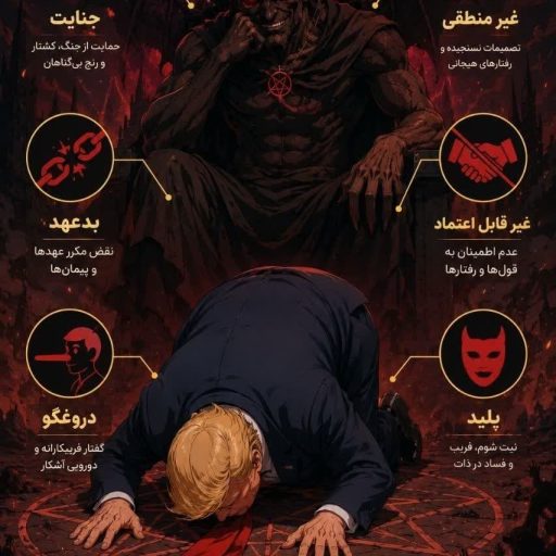 شیطان بزرگ بدون نقاب